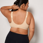 Women's High Impact Sports Bra Beige