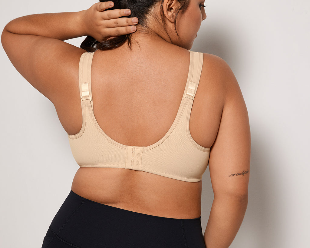 Women's High Impact Sports Bra Beige