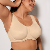 Women's High Impact Sports Bra Beige