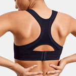 Women's Racerback Front Adjustable Sports Bra Navy