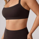 Women's Hugcurve Adjustable Square Workout Bra White