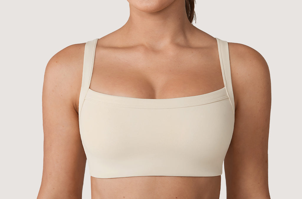 Women's Hugcurve Adjustable Square Workout Bra Black