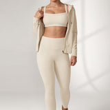 Women's Hugcurve Adjustable Square Workout Bra White