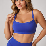 Women's Hugcurve Adjustable Square Workout Bra Royal Blues