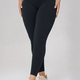 Women's Hugcurve No Front Seam Leggings 25" Black