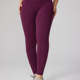 Women's Hugcurve No Front Seam Leggings 25" Ripe Purple