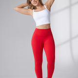 Women's Hugcurve No Front Seam Leggings 25" Aurora Red