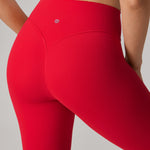 Women's Hugcurve No Front Seam Leggings 25" Aurora Red