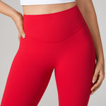 Women's Hugcurve No Front Seam Leggings 25" Aurora Red