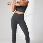 Women's Hugcurve No Front Seam Leggings 25" Graphite Grey