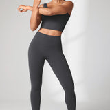 Women's Hugcurve No Front Seam Leggings 25" Graphite Grey