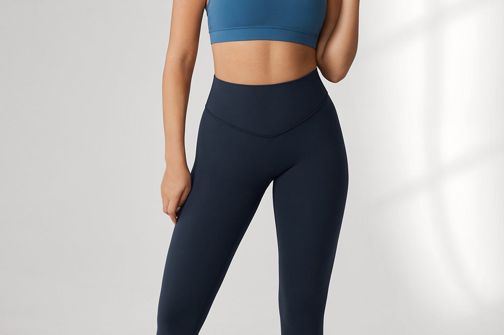 Women's Hugcurve No Front Seam Leggings 25" Twilight Blue