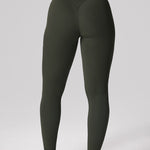 Women's Hugcurve No Front Seam Leggings 25" Rainforest Green