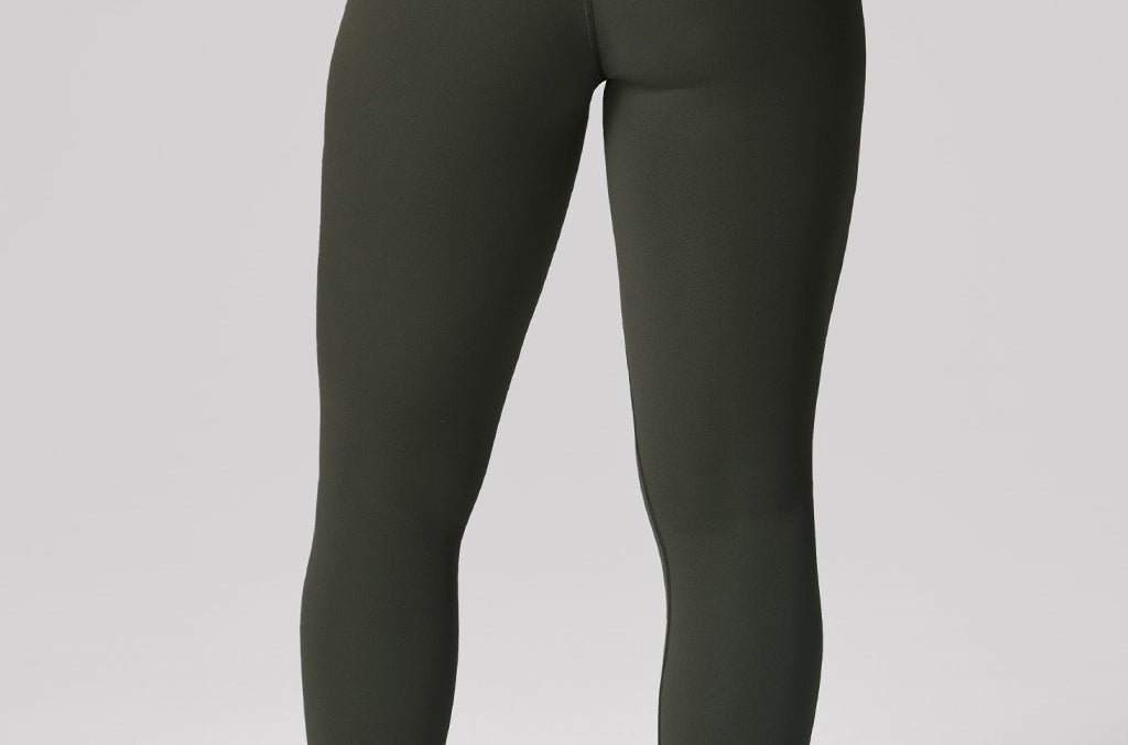 Women's Hugcurve No Front Seam Leggings 25" Rainforest Green
