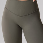 Women's Hugcurve No Front Seam Leggings 25" Smoked Green