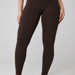 Women's Hugcurve No Front Seam Leggings 25" Clay Brown