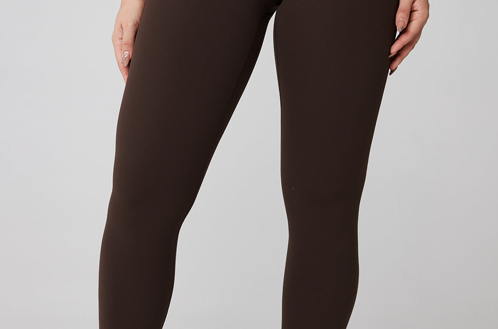Women's Hugcurve No Front Seam Leggings 25" Clay Brown