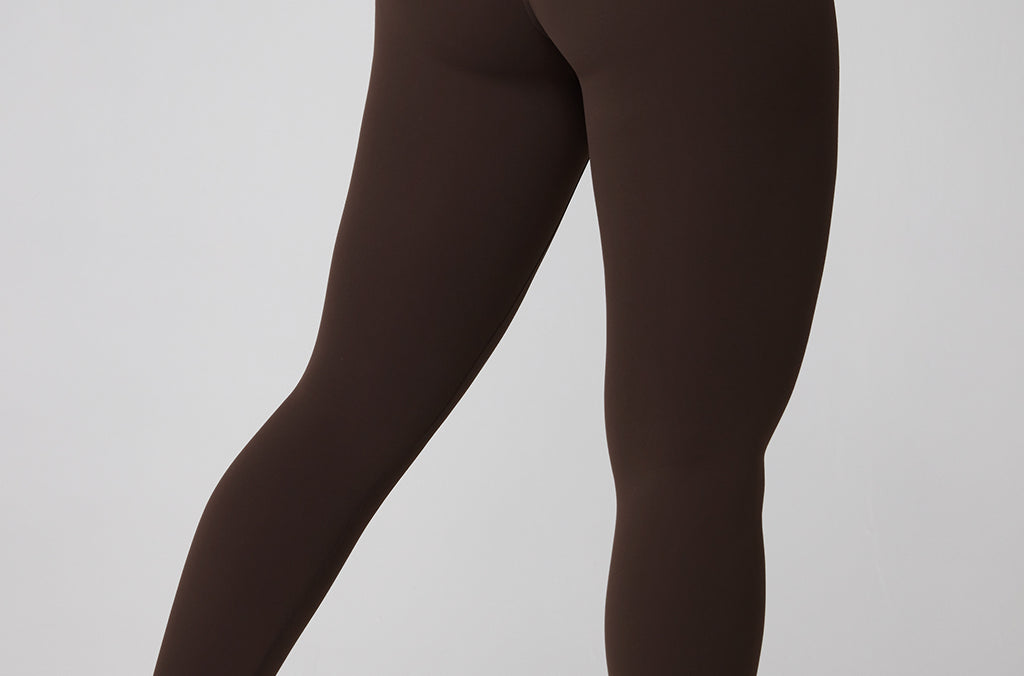 Women's Hugcurve No Front Seam Leggings 25" Clay Brown