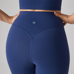 Women's Hugcurve No Front Seam Leggings 25" Nightfall Blue