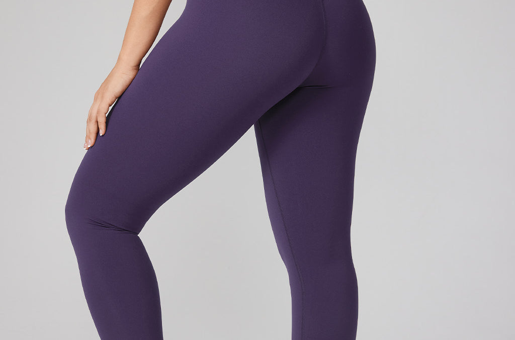 Women's Hugcurve No Front Seam Leggings 25" Dark Plum