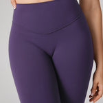 Women's Hugcurve No Front Seam Leggings 25" Dark Plum