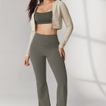 Women's Hugcurve No Front Seam Flare Leggings 31'' Twilight Blue