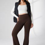 Women's Hugcurve No Front Seam Flare Leggings 31'' Black