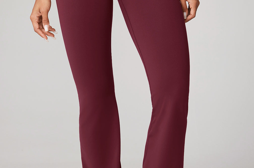 Women's Hugcurve No Front Seam Flare Leggings 31'' Clay Brown
