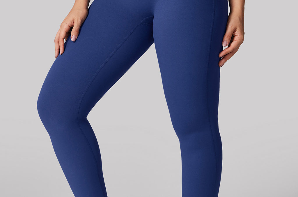 Women's Hugcurve Hidden Scrunch Butt Leggings 25" - No Front Seam Nightfall Blue