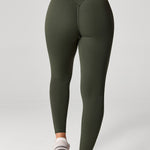 Women's Hugcurve Hidden Scrunch Butt Leggings 25" - No Front Seam Aspen Olive
