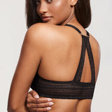 Women's T-shirt Racerback Bra Black