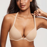 Women's T-shirt Racerback Bra Beige