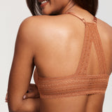 Women's T-shirt Racerback Bra Bronze Beige