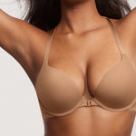 Women's T-shirt Racerback Bra Gravel Beige