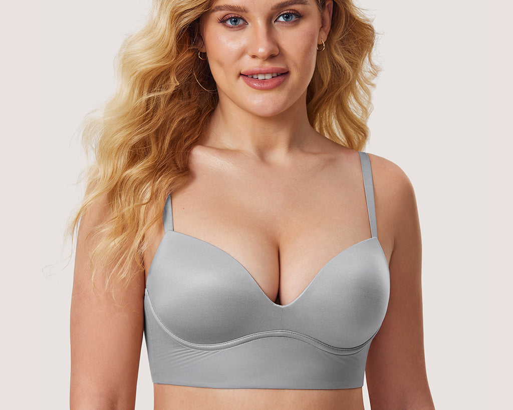 Women's T-shirt Push Up Bra Hazelnut