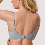 Women's T-shirt Push Up Bra Cream Coffee