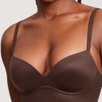 Women's T-shirt Push Up Bra Hazelnut
