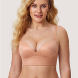 Women's T-shirt Push Up Bra Hazelnut
