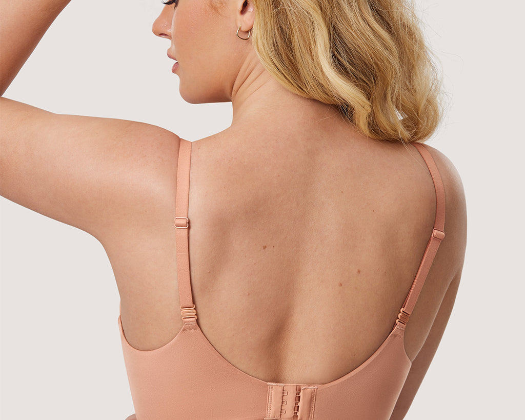 Women's T-shirt Push Up Bra Hazelnut