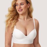 Women's T-shirt Push Up Bra Hazelnut
