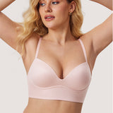 Women's T-shirt Push Up Bra Hazelnut
