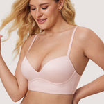 Women's T-shirt Push Up Bra Hazelnut