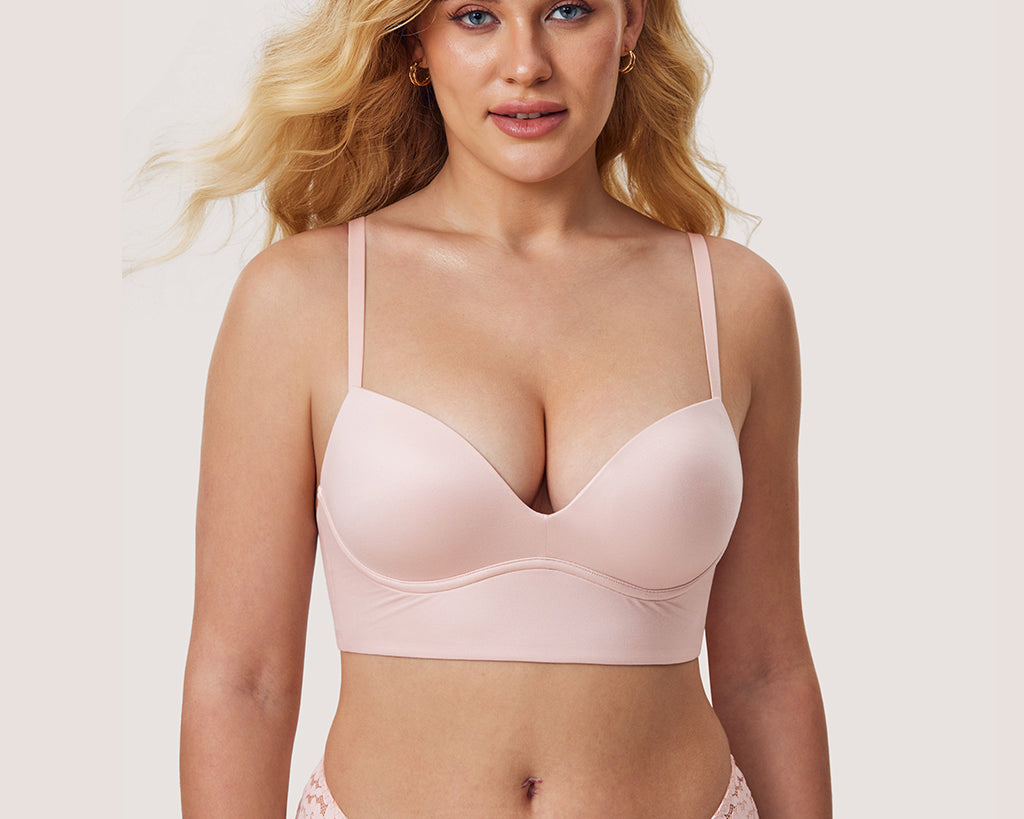 Women's T-shirt Push Up Bra Hazelnut