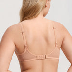 Women's Sexy Mesh Lace Balconette Bra Cream Coffee