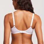 Women's Sexy Mesh Underwire Balconette Bra White
