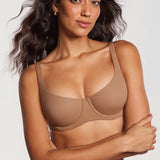 Women's Underwire Balconette Bra Gravel Beige