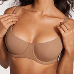 Women's Underwire Balconette Bra Gravel Beige