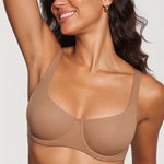 Women's Underwire Balconette Bra Gravel Beige