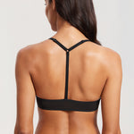 Women's Lacy Mesh Front Closure Bra Black