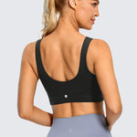 CRZ YOGA Women's U Back Sports Bra Black